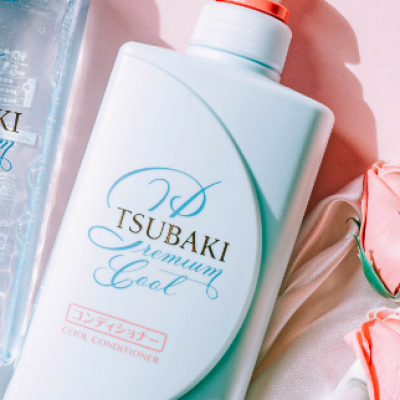 Dầu Xả Tsubaki Sạch Dầu Mát Lạnh (490ml/chai) Premium Cool Set