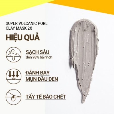 Mặt nạ đất sét đá tro núi lửa minisize Innisfree Super Volcanic Pore Clay Mask 2X 20 mL