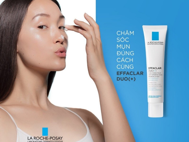 Kem Dưỡng La Roche-Posay Giảm Mụn, Ngừa Vết Thâm 40ml Effaclar Duo Plus (Không Màu)
