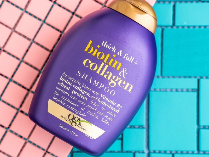 Dầu Gội OGX Thick & Full Bổ Sung Biotin Và Collagen Cho Tóc 385ml 