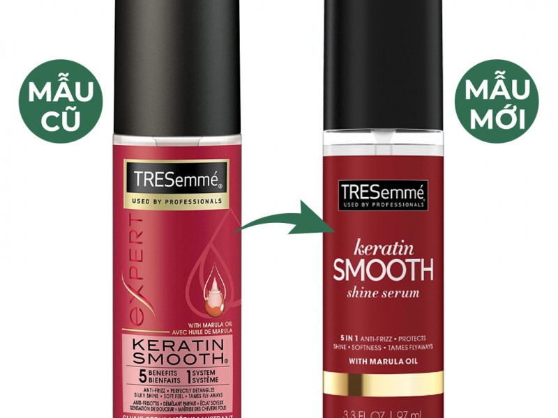 Serum Dưỡng Tóc TRESemmé Vào Nếp Bóng Mượt 97ml Keratin Smooth Shine Serum