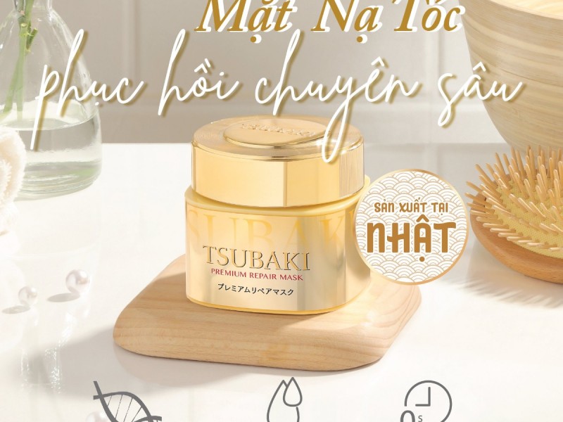 Mặt Nạ Tóc Tsubaki Cao Cấp Phục Hồi Hư Tổn 180g Premium Repair Mask