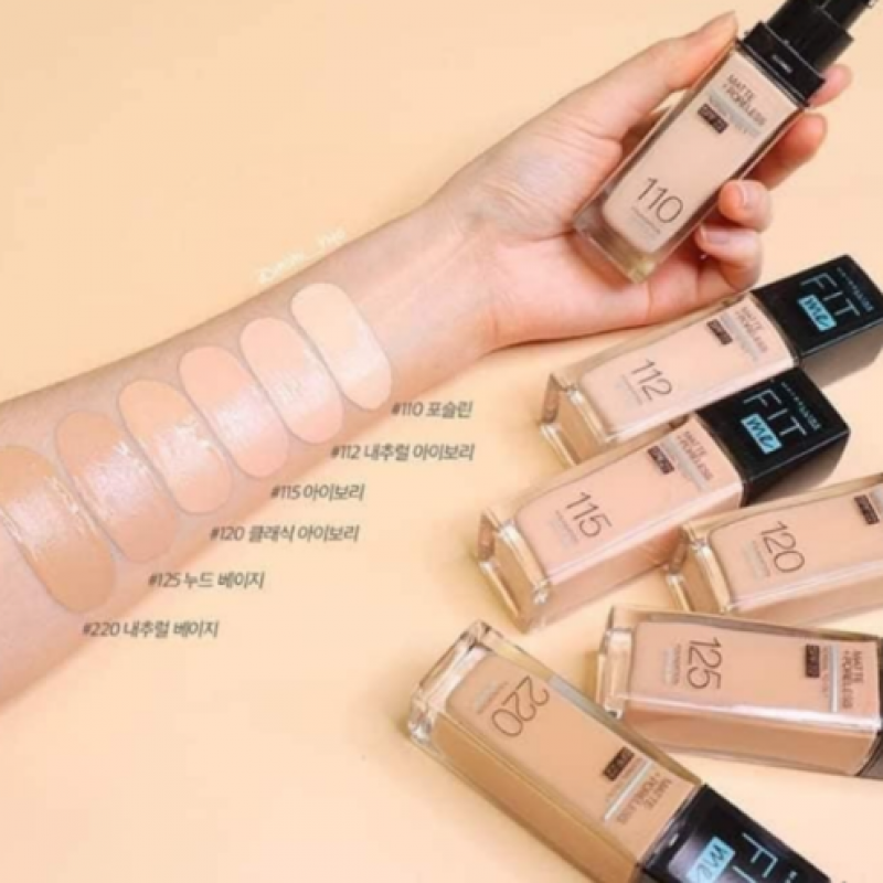 Kem Nền Kiềm Dầu, Cho Lớp Nền Mịn Lì Tự Nhiên Maybelline Fit Me Matte Poreless Foundation 30ml