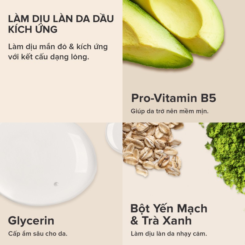 TONER CHO DA DẦU, DA HỖN HỢP NHẠY CẢM CALM SOOTHING TONER FOR NORMAL TO OILY/COMBINATION