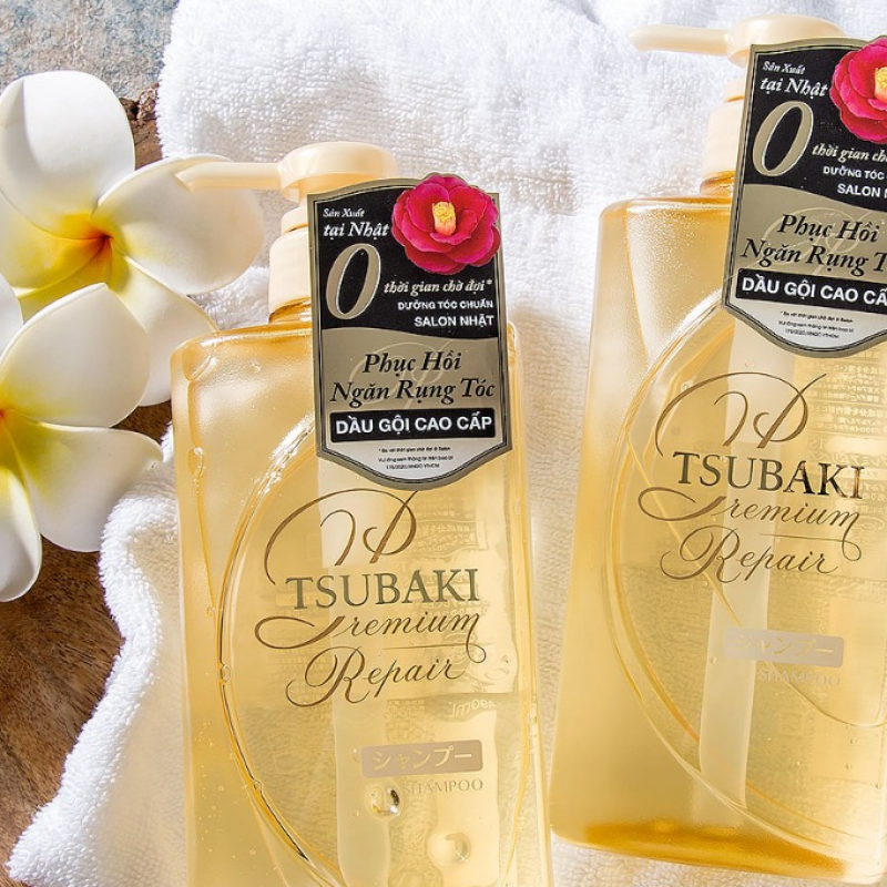 Dầu Gội Phục Hồi & Ngăn Ngừa Rụng Tóc Tsubaki Premium Repair Shampoo
