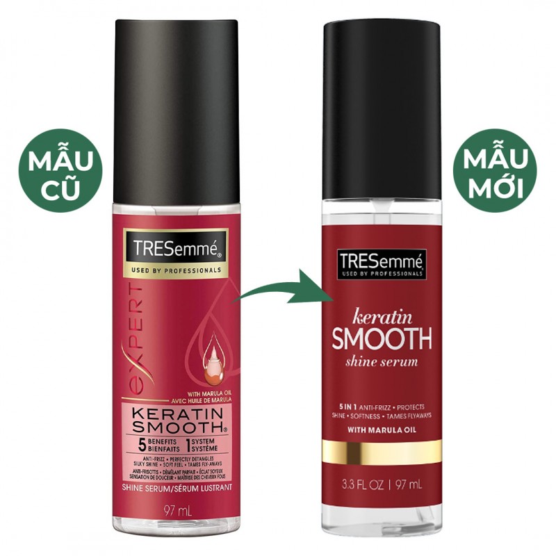 Serum Dưỡng Tóc TRESemmé Vào Nếp Bóng Mượt 97ml Keratin Smooth Shine Serum