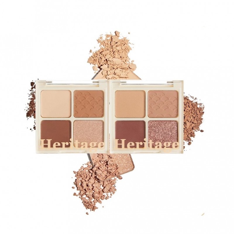 Bảng Phấn Mắt 4 Ô Xinh Lung Linh Merzy The Heritage Shadow Palette 8g