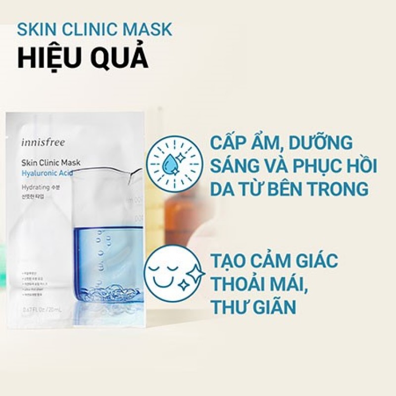 Mặt nạ tơ dưỡng da Innisfree Skin Clinic Mask 20 ml