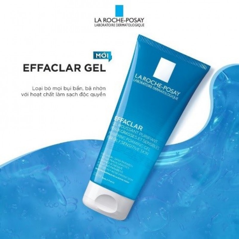 La Roche Posay Effaclar Gel rửa mặt cho da dầu mụn nhạy cảm 200ml